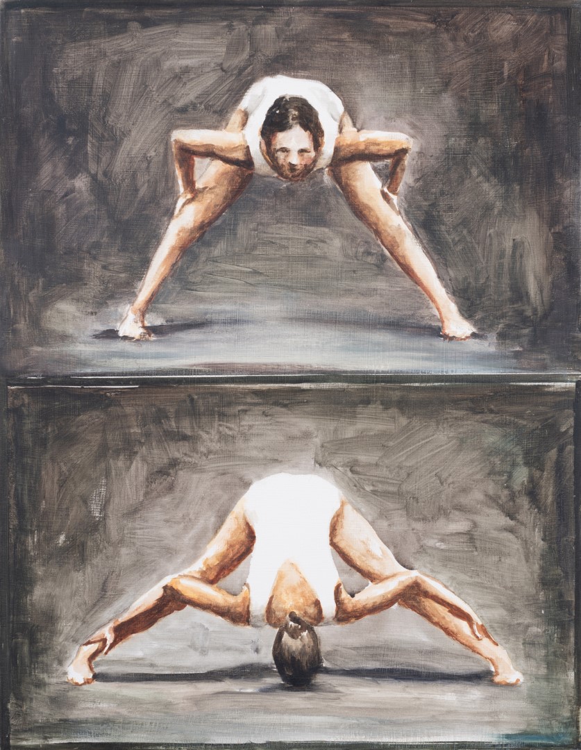 The Exercise (2015), 40 x 31 cm, oil on panel (collection Bakker-Brandsen)